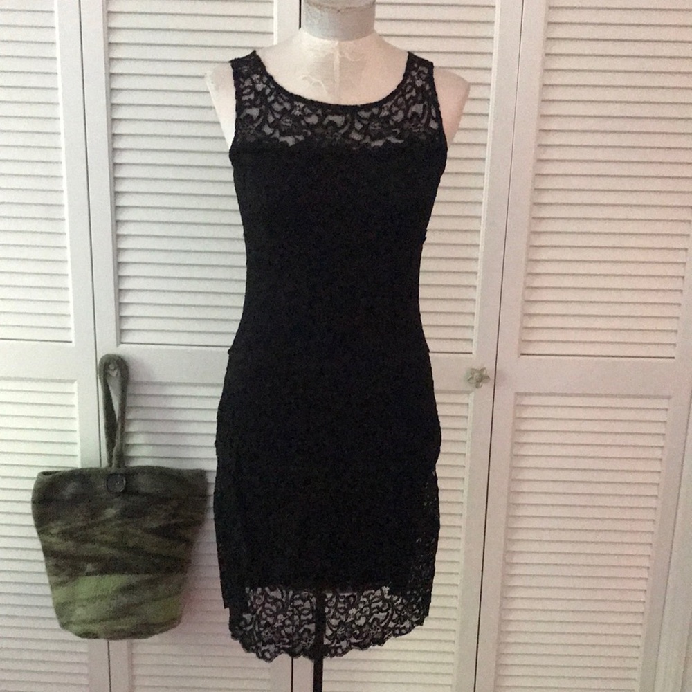 Hanky Panky black stretch lace dress